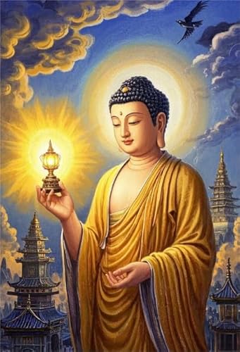 1000 Teile Puzzle - Ältere Menschen Gedächtnis Kognition Games - Buddhas Statues Art Bilder - Für Familie Stress Reduktion Spiele Dw327Sk von DMQBT