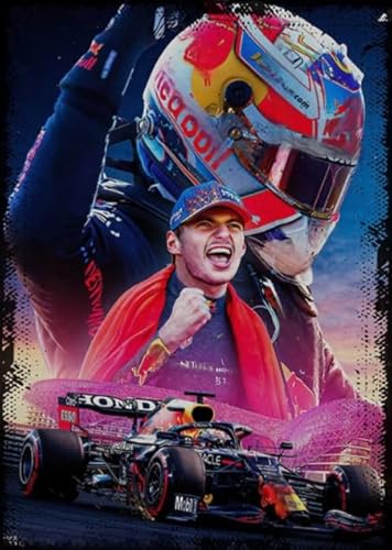 1000 Teile Puzzle - F1 Racings Painting - Für Erwachsene Personalisierte Herausforderung Spielzeug - Wand Kunst Dekoration - Buntes Unregelmäßiges Puzzle Dw692Sk von DMQBT