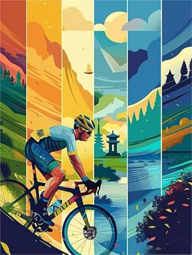 1000 Teile Puzzle - Für Familie Stress Reduktion Spiele - Wand Kunst Dekoration - Cyclings Race Plakat - Erwachsene Personalisierte Herausforderung Spielzeug Dw46Sk von DMQBT