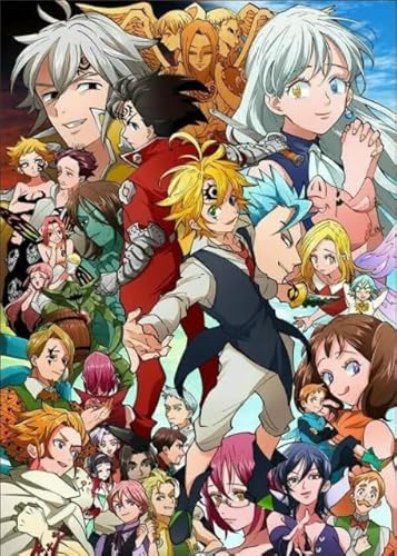 1000 Teile Puzzles ，Für Personalisiertes Puzzle-Spielzeug Für Kinder Und Erwachsene ，Japanese Animes Sevenss Deadlys Sinss Meliodas Painting Bilder ，Colorful Puzzle Dw268Sk von DMQBT