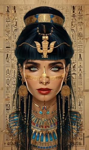 1000 Teile Puzzles ，Queenss of Egypts Abstrakte Kunst Plakat ，Für Erwachsene Personalisierte Herausforderung Spielzeug ，Heim-Dekoration Dw81Sk von DMQBT