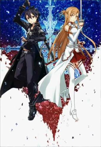 1000 Teile Puzzles - Japanese Animes Onlines Kirigaya Kazuto Plakat Bilder - Für Lernspielzeug Für Kinder - Erwachsene Familie Stress Relief Puzzle Spielzeug Dw521Sk von DMQBT