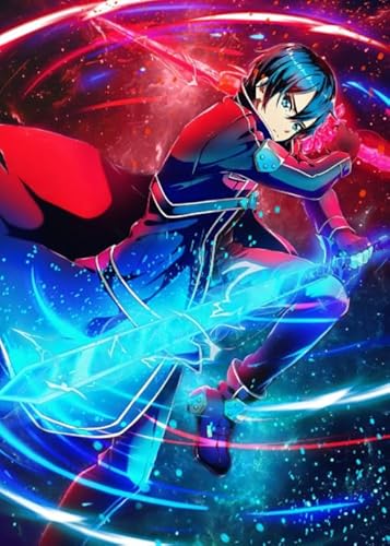 1000 Teile Puzzles - Japanese Animes Onlines Kirigaya Kazuto Plakat Bilder - Für Lernspielzeug Für Kinder - Erwachsene Familie Stress Relief Puzzle Spielzeug Dw522Sk von DMQBT