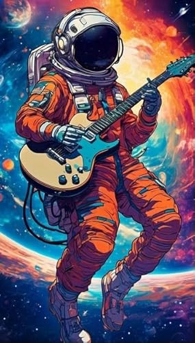 Astronautss Abstrakte Kunst - Puzzles 1000 Stücks - Buntes - Kinderspielzeug Lernspiele Plakats - Spiele Zum Stressabbau In Der Familie Xw142Qk von DMQBT