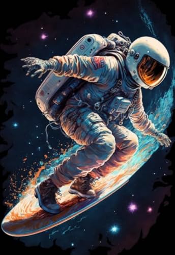 Astronautss Abstrakte Kunst - Puzzles 1000 Stücks - Buntes - Kinderspielzeug Lernspiele Plakats - Spiele Zum Stressabbau In Der Familie Xw145Qk von DMQBT