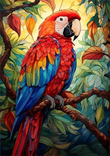 Buntes Parrotss Art Plakats Bilder - Puzzle 1000 Stücks - Kinderspielzeug Lernspiele - Home Decor - Erwachsene Challenge Game Xw65Qk von DMQBT