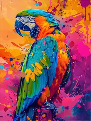 Buntes Parrotss Art Plakats Bilder - Puzzle 1000 Stücks - Kinderspielzeug Lernspiele - Home Decor - Erwachsene Challenge Game Xw66Qk von DMQBT