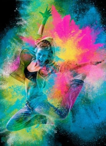 Buntes Unregelmäßiges Puzzle ，Für Erwachsene Personalisierte Herausforderung Spielzeug ，Wand Kunst Dekoration，Puzzle 1000 Teile ，Dances Art Bilder Dw167Sk von DMQBT