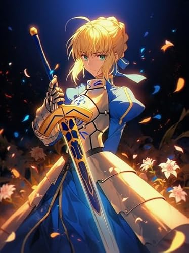Buntes Unregelmäßiges Puzzle ，Japanese Animes Fates/Stay Night Plakat Bilder - 1000 Teile Puzzles - Wand Kunst Dekoration - Für Familie Stress Reduktion Spiele Dw414Sk von DMQBT