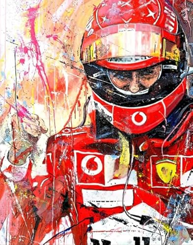 Buntes Unregelmäßiges Puzzle - Für Erwachsene Personalisierte Herausforderung Spielzeug - 1000 Teile Puzzles - F1 Racings Plakats Painting - Kinder Spielzeug Lernspiele Dw320Sk von DMQBT
