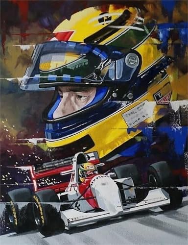 Buntes Unregelmäßiges Puzzle - Für Erwachsene Personalisierte Herausforderung Spielzeug - 1000 Teile Puzzles - F1 Racings Plakats Painting - Kinder Spielzeug Lernspiele Dw323Sk von DMQBT