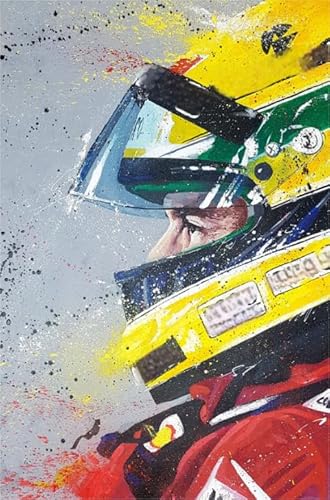Buntes Unregelmäßiges Puzzle - Für Erwachsene Personalisierte Herausforderung Spielzeug - 1000 Teile Puzzles - F1 Racings Plakats Painting - Kinder Spielzeug Lernspiele Dw324Sk von DMQBT