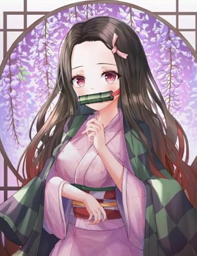 Buntes Unregelmäßiges Puzzle - Für Lernspielzeug Für Kinder - Familie Stress Reduktion Spiele - Puzzle 1000 Teile - Japanese Animes Demons Nezuko Plakat Dw65Sk von DMQBT
