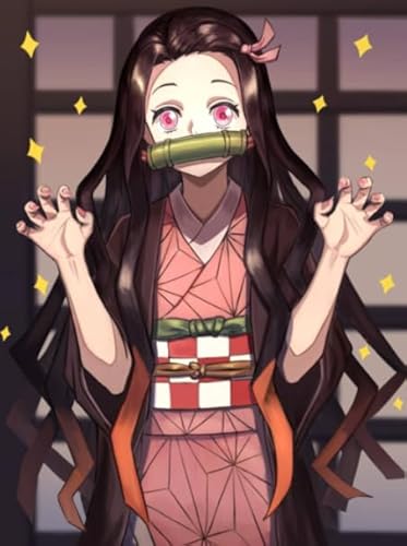 Buntes Unregelmäßiges Puzzle - Für Lernspielzeug Für Kinder - Familie Stress Reduktion Spiele - Puzzle 1000 Teile - Japanese Animes Demons Nezuko Plakat Dw66Sk von DMQBT