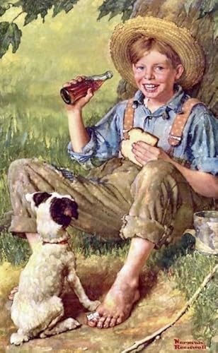 Buntes Unregelmäßiges Puzzle - Heim-Dekoration - Erwachsene Stressabbau Spiel Kunst Bild - Puzzles 1000 Teile - Normans Rockwells Art Oil Painting Dw644Sk von DMQBT