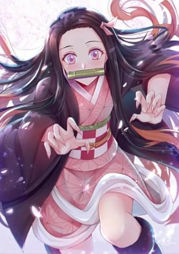 Buntes Unregelmäßiges Puzzle - Personalisiertes Puzzle-Spielzeug Für Kinder Und Erwachsene - Japanese Animes Nezuko - 1000 Teile Puzzle Dw314Sk von DMQBT