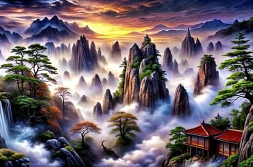 Buntes Unregelmäßiges Puzzle - Retro Landscape Painting - Für Erwachsene Stressabbau Spiel Kunst Bild - Personalisiertes Puzzle-Spielzeug Für Kinder Und Erwachsene - Puzzle 1000 Teile Dw120Sk Buntes Unregelmäßiges Puzzle - Retro Landscape Painting - Für Erwachsene Stressabbau Spiel Kunst Bild - Personalisiertes Puzzle-Spielzeug Für Kinder Und Erwachsene - Puzzle 1000 Teile Dw120Sk von DMQBT