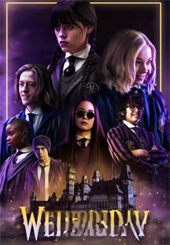 Buntes Unregelmäßiges Puzzle - Wednesdays Movie Plakat - Puzzles 1000 Teile - Erwachsene Personalisierte Herausforderung Spielzeug Dw626Sk von DMQBT