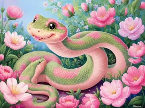 Colour Animals Snakes Picture Plakat,Puzzle 1000 Stücks, Spiele Zum Stressabbau In Der Familie,Erwachsene Challenge Game Xw215Qk von DMQBT