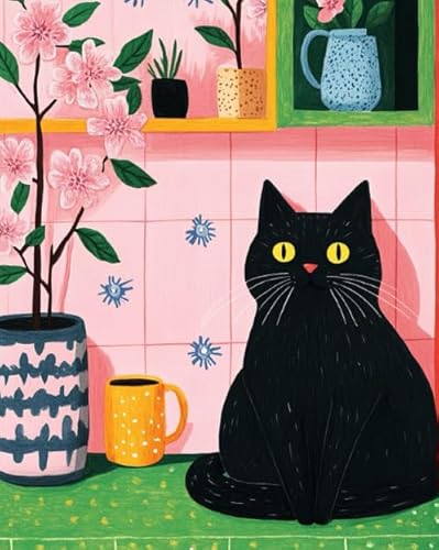Colour Cute Cats Bilder Painting ，Für Personalisiertes Puzzle-Spielzeug Für Kinder Und Erwachsene ，Familie Spaß Herausforderung Spielzeug ，Puzzle 1000 Teile Dw186Sk von DMQBT