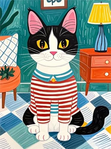 Colour Cute Cats Bilder Painting ，Für Personalisiertes Puzzle-Spielzeug Für Kinder Und Erwachsene ，Familie Spaß Herausforderung Spielzeug ，Puzzle 1000 Teile Dw187Sk von DMQBT