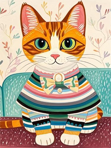 Colour Cute Cats Bilder Painting ，Für Personalisiertes Puzzle-Spielzeug Für Kinder Und Erwachsene ，Familie Spaß Herausforderung Spielzeug ，Puzzle 1000 Teile Dw188Sk von DMQBT