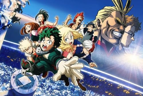 DMQBT 1000 Stück - Bunt - Schwieriges Puzzle - Japanese Animes My Heross Academias - Personalisiertes Kinderspielzeug Für Erwachsene - DX334ZW von DMQBT