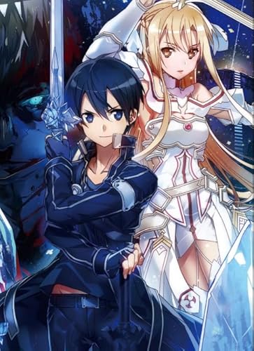 DMQBT 1000 Stück - Bunt - Schwieriges Puzzle - Japanese Animes Onlines Kazuto - Personalisiertes Kinderspielzeug Für Erwachsene - DX340ZW von DMQBT