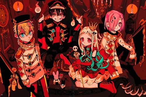 DMQBT 1000 Stück - Buntes Unregelmäßiges Puzzle - Japanese Animes Hanakos Posters - Adult's Lernspielzeug Für Die Ganze Familie - Wall Art Gifts - Za186Wk von DMQBT