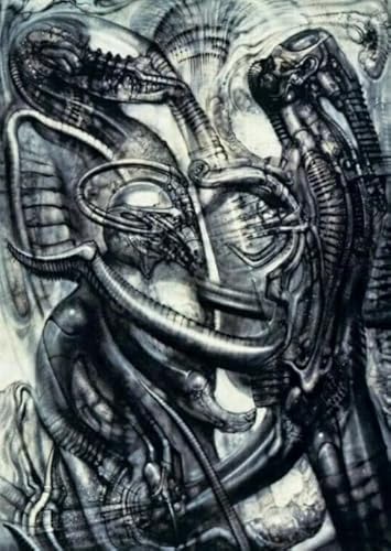 DMQBT 1000 Stück - Irregular Kunst Puzzle - H.R.Giger Painting Posters - Spiele Zur Stressreduzierung Für Die Ganze Familie - Puzzle-HerausFürderungs Spiel Für Erwachsene - Za114Wk von DMQBT