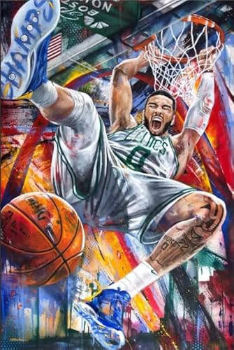 DMQBT 1000 Stück - Poster - Difficult Puzzle - Gifts - Basketball Players Tatums Art Painting - Spielzeug Für Erwachsene Lernspiele Bilder - Za320Wk von DMQBT