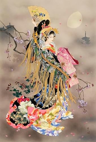 DMQBT 1000 Stück Puzzle - Buntes Puzzle - Japanese Geishas Oil Painting - Personalisiertes Herausforderungs Spielzeug Für Erwachsene - Familienspaß Herausforderungs Spielzeug - DX479ZW von DMQBT