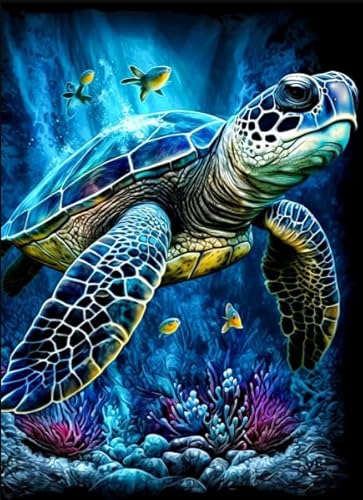 DMQBT 1000 Stück - Schwieriges Puzzle - Sea Animals Turtless Fun Poster - Stressabbau Spiel Für Erwachsene Kunst Bild - Familienspaß Herausforderungs Spielzeug - DX436ZW von DMQBT
