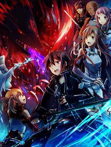 DMQBT 1500 Stück ，Bunt Puzzles ，Bilder ，Gifts ，Onlines Kirigaya Kazuto Japanese Animes ，Kinderspielzeug Lernspiele Poster - Xt248Zp von DMQBT