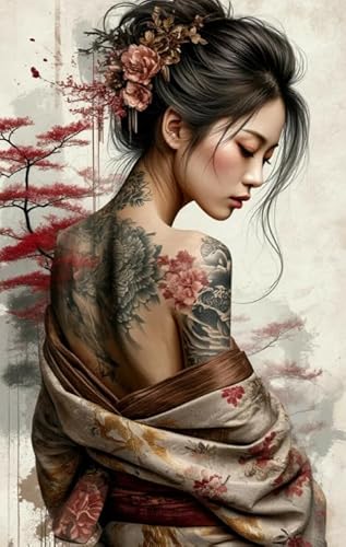 DMQBT 1500 Stück ，Bunt Unregelmäßig Puzzle,Tattoos Woman Abstract Poster,Puzzle-Spiel Zum Stressabbau Für Erwachsene, Kunstbild - Hy233Yz von DMQBT