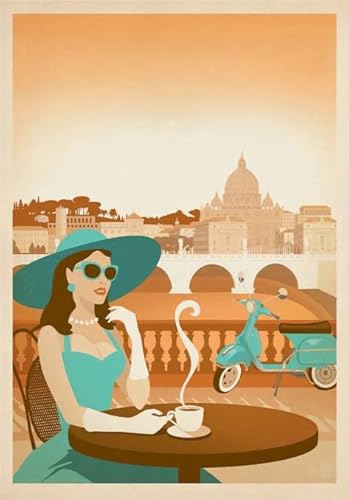 DMQBT 1500 Stück ，Difficult Puzzle,Italy Vintage Travel Poster,Spiele Zur Stressreduzierung Für Die Ganze Familie ，Educational Puzzles - Hy224Yz von DMQBT