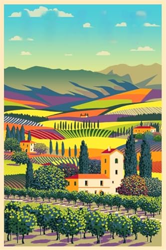 DMQBT 1500 Stück ，Difficult Puzzle,Italy Vintage Travel Poster,Spiele Zur Stressreduzierung Für Die Ganze Familie ，Educational Puzzles - Hy225Yz von DMQBT