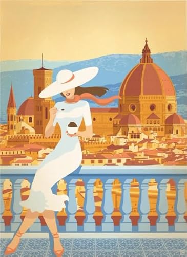 DMQBT 1500 Stück ，Difficult Puzzle,Italy Vintage Travel Poster,Spiele Zur Stressreduzierung Für Die Ganze Familie ，Educational Puzzles - Hy226Yz von DMQBT
