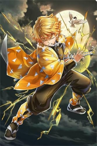 DMQBT 1500 Stück - Difficult Puzzle - Classic Animes Demons Agatsumas Zenitsu Poster - for Stressabbau-Spiel Für Erwachsene – Bild - Hy60Yz von DMQBT