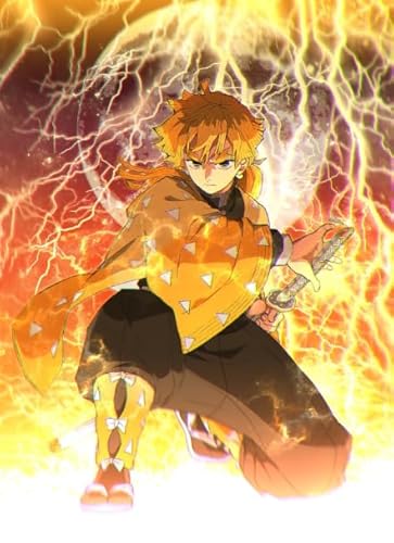 DMQBT 1500 Stück - Difficult Puzzle - Classic Animes Demons Agatsumas Zenitsu Poster - for Stressabbau-Spiel Für Erwachsene – Bild - Hy61Yz von DMQBT
