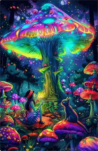 DMQBT 1500 Stück Puzzle ,Colorful Fun Puzzle ,Bilder ,Gifts ,Magicss Mushrooms Art Painting ,Alzheimer-Spiele Für Erwachsene ,Dekompressions Spielzeug - Ns63Zk DMQBT 1500 Stück Puzzle ,Colorful Fun Puzzle ,Bilder ,Gifts ,Magicss Mushrooms Art Painting ,Alzheimer-Spiele Für Erwachsene ,Dekompressions Spielzeug - Ns63Zk von DMQBT