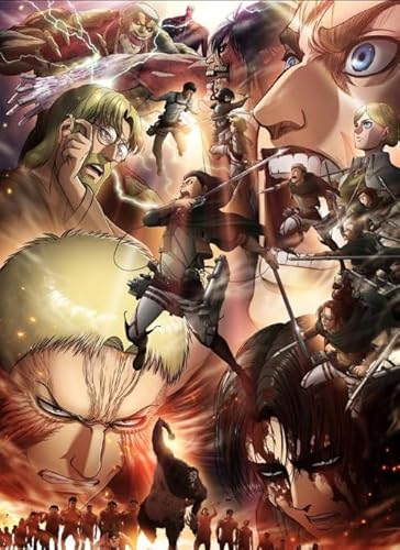 DMQBT 1500 Stück Puzzle - Poster - Gifts - Classic Japanese Animes Attacks On Titanss - Lernspielzeug Für Kinder - Gedächtnis- Und Wahrnehmungs Spiele - Xt33Zp von DMQBT