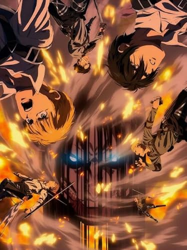 DMQBT 1500 Stück Puzzle - Poster - Gifts - Classic Japanese Animes Attacks On Titanss - Lernspielzeug Für Kinder - Gedächtnis- Und Wahrnehmungs Spiele - Xt34Zp von DMQBT
