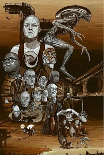 DMQBT 1500 Stück Puzzles - Irregular Puzzle - Classic Horror Film Alienss Posters - Familien-Heraus for Derungs Spielzeug - Stressabbau-Spiel Für Erwachsene, Kunstbild - Hz649Xa von DMQBT