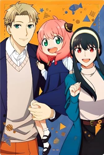DMQBT Bunt - Irregular Puzzle - 1500 Stück - Classic Japanese Animes Familys Poster - Spiel Für Erwachsene - Lernspielzeug Für Kinder - Hy110Yz von DMQBT
