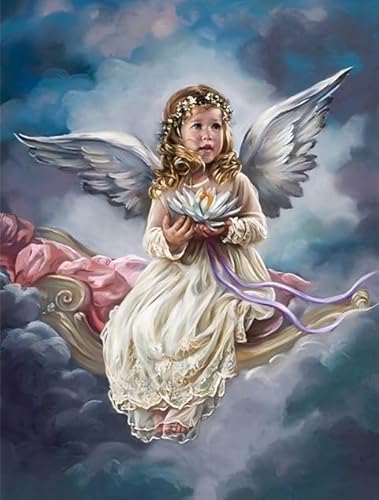 DMQBT Bunt Unregelmäßig - 1000 Teile Puzzle - Girlss Angelss Art Painting - Lernspielzeug Für Kinder - Gedächtnis Und Wahrnehmungsspiele Für Ältere Menschen - DX51ZW von DMQBT