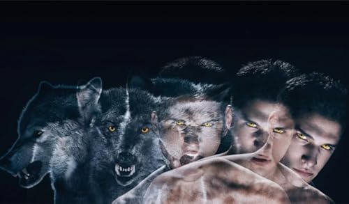 DMQBT Bunt Unregelmäßiges Puzzle - 1500 Stück - Difficult Puzzle - American Movie Wolfs Poster - Stressabbau-Spiel Für Erwachsene, Kunstbild - Ns228Zk von DMQBT