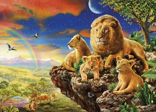 DMQBT Buntes 1000Er Puzzle - Schwieriges Puzzle - Lionss Oil Painting Poster - Stressabbau Spiel Für Erwachsene Kunst Bild - DX19ZW DMQBT Buntes 1000Er Puzzle - Schwieriges Puzzle - Lionss Oil Painting Poster - Stressabbau Spiel Für Erwachsene Kunst Bild - DX19ZW von DMQBT