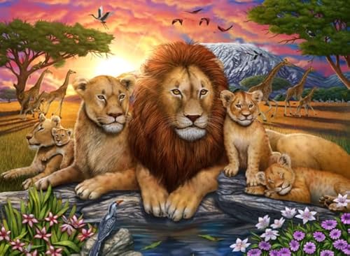 DMQBT Buntes 1000Er Puzzle - Schwieriges Puzzle - Lionss Oil Painting Poster - Stressabbau Spiel Für Erwachsene Kunst Bild - DX21ZW DMQBT Buntes 1000Er Puzzle - Schwieriges Puzzle - Lionss Oil Painting Poster - Stressabbau Spiel Für Erwachsene Kunst Bild - DX21ZW von DMQBT