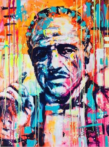 DMQBT Buntes Puzzle - 1000 Stück - Schwieriges Puzzle - Godfathers Poster - Stressabbau Spiel Für Erwachsene Kunst Bild - Familienspaß Herausforderungs Spielzeug - DX418ZW von DMQBT